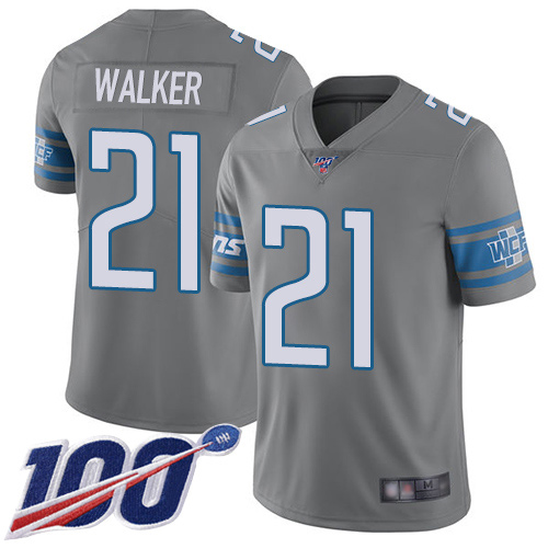 Detroit Lions Limited Steel Youth Tracy Walker Jersey NFL Football 21 100th Season Rush Vapor Untouchable